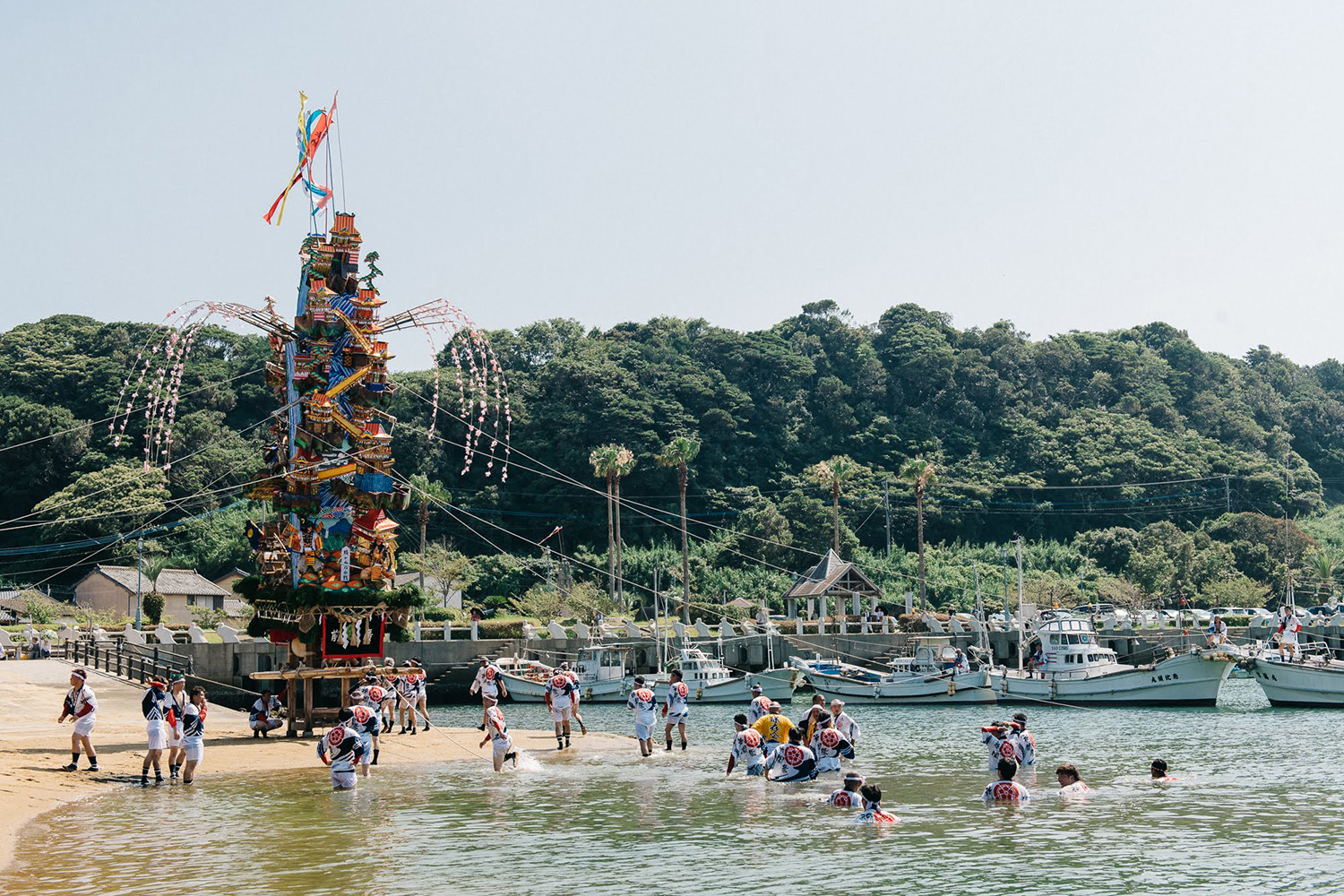 海を渡る小友祇園山笠